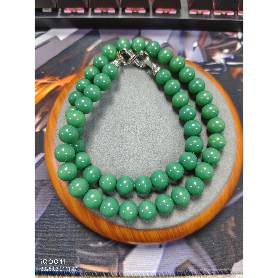 A260号精品绿色卡圆珠项链多样性