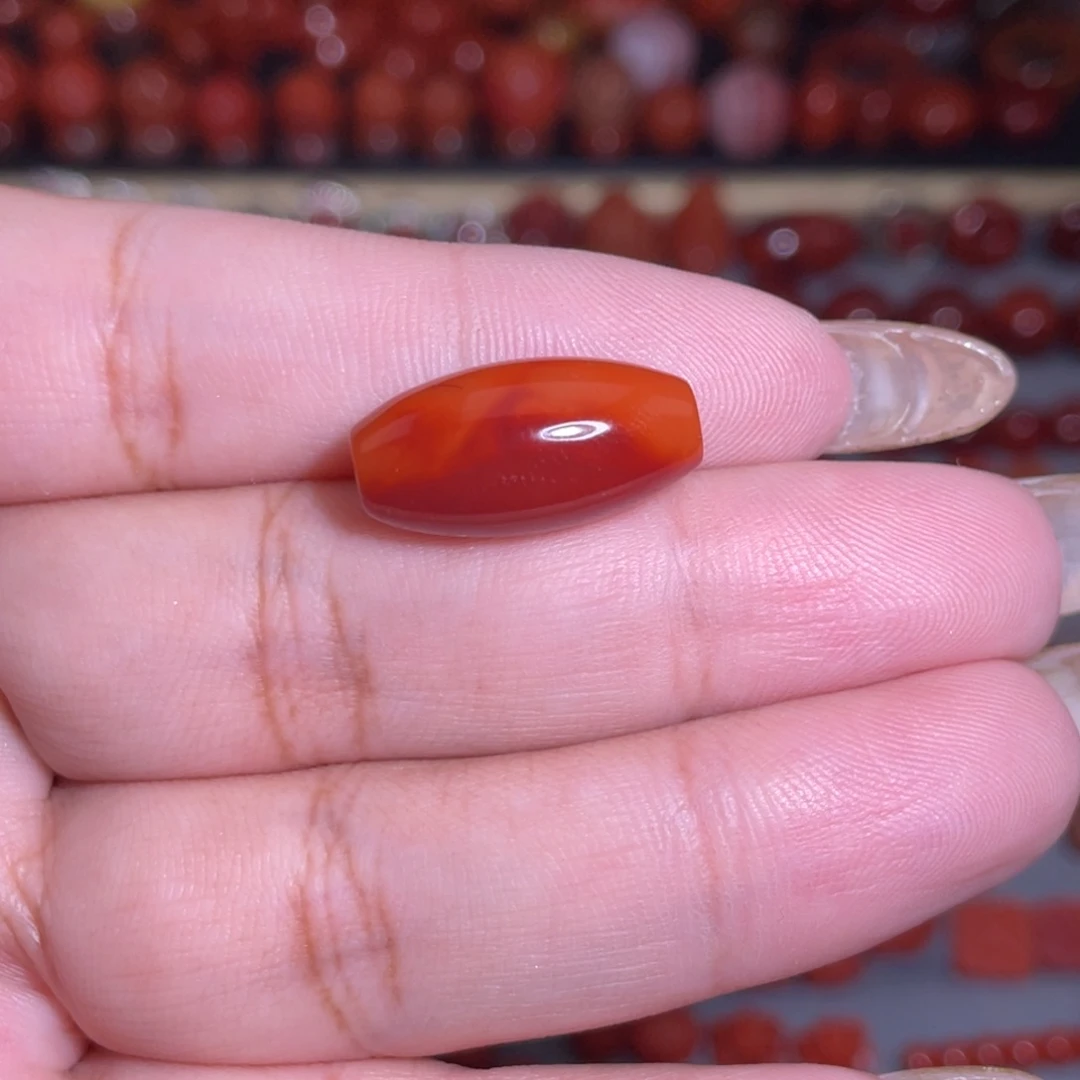 南红玛瑙未镶嵌桶珠