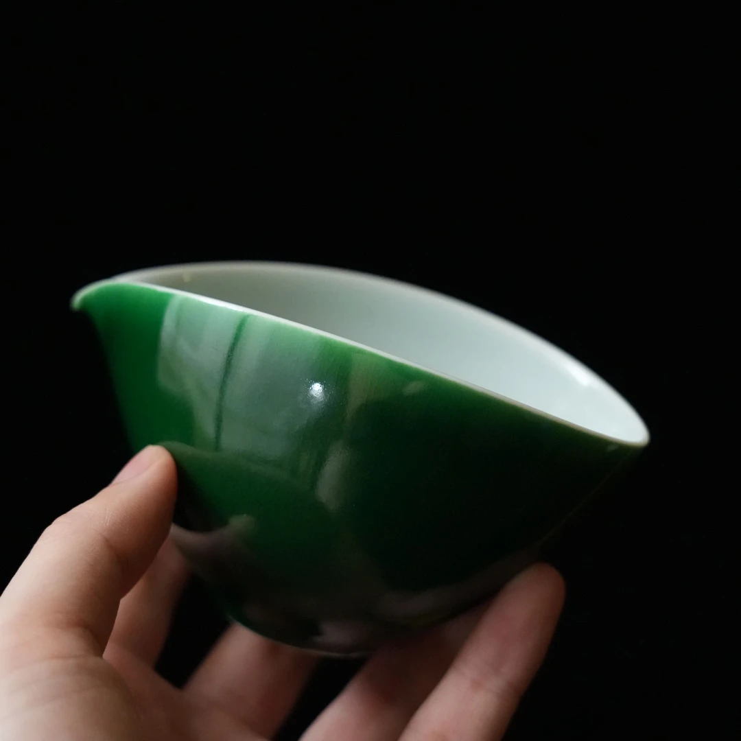 【雲梦】瓷唐里-帝王绿一叶扁舟公道杯