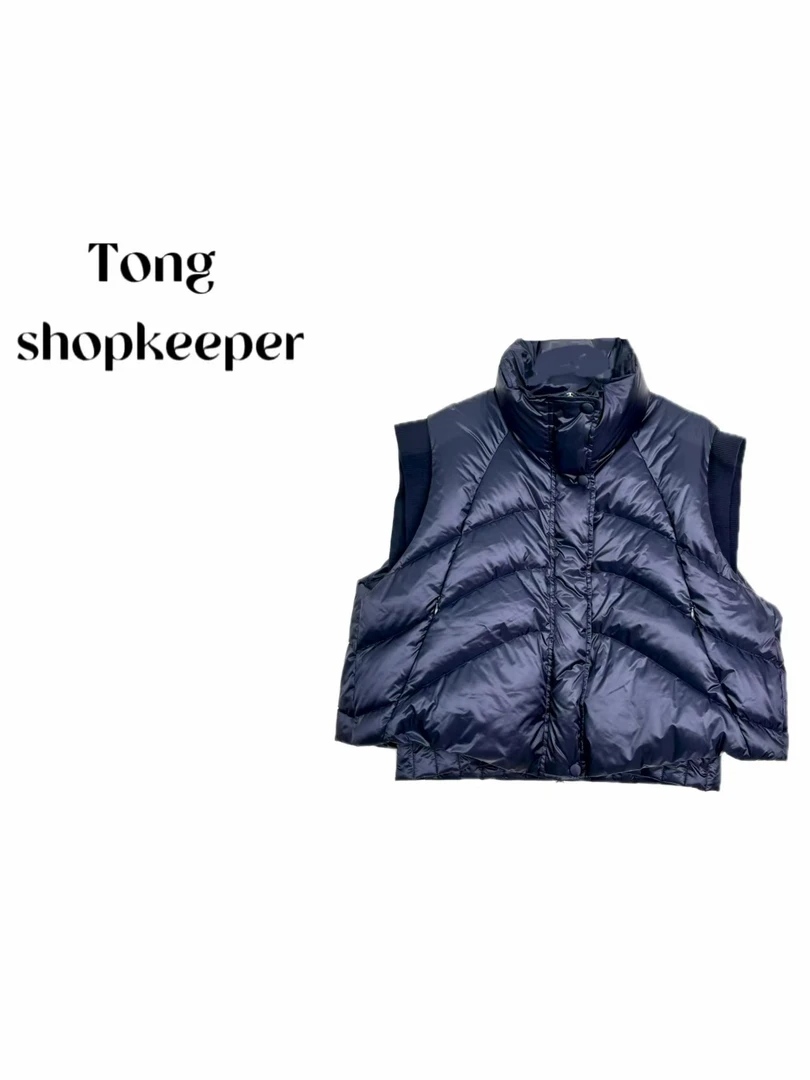 QJ/彤掌柜1682441 秋款2025美拉德秀款时尚立领背心马甲羽绒马甲