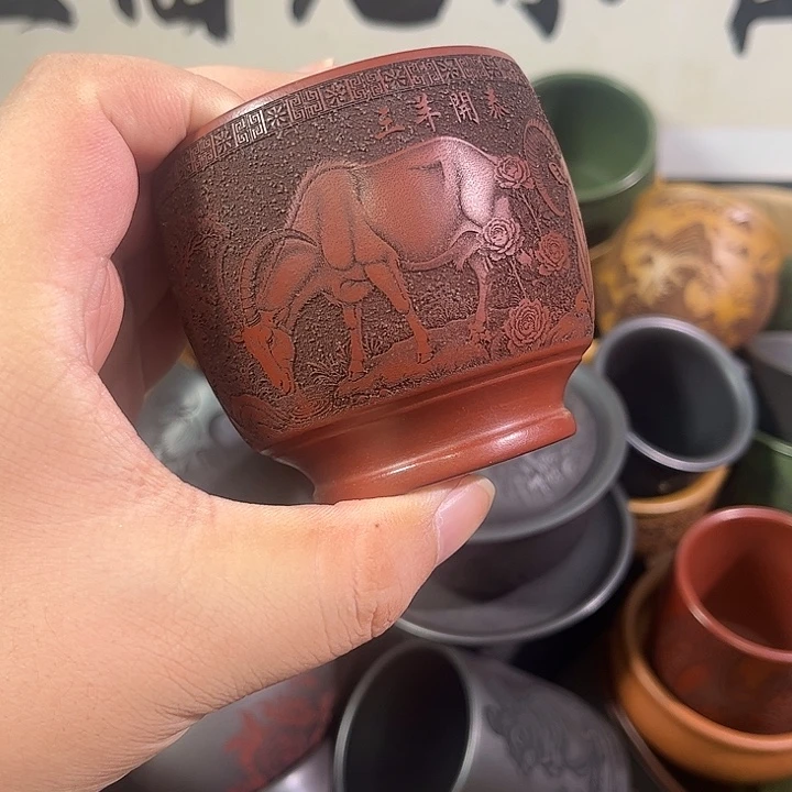 茶杯紫砂全手工紫砂主人杯