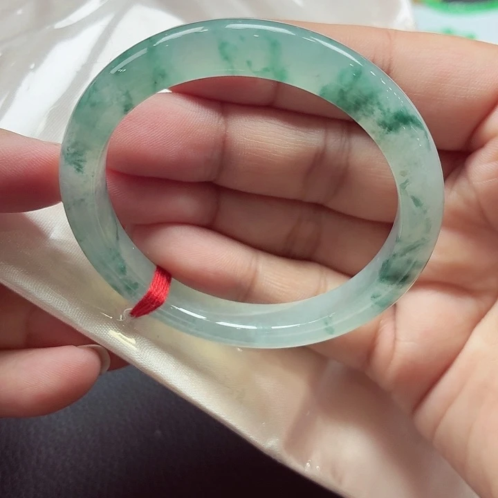 翡翠未镶嵌手镯天然缅甸A货翡翠（49-50）
