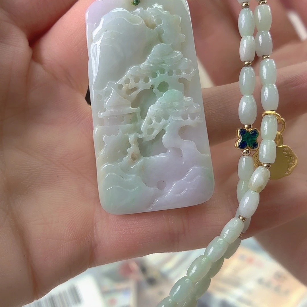 翡翠未镶嵌颈饰翡翠