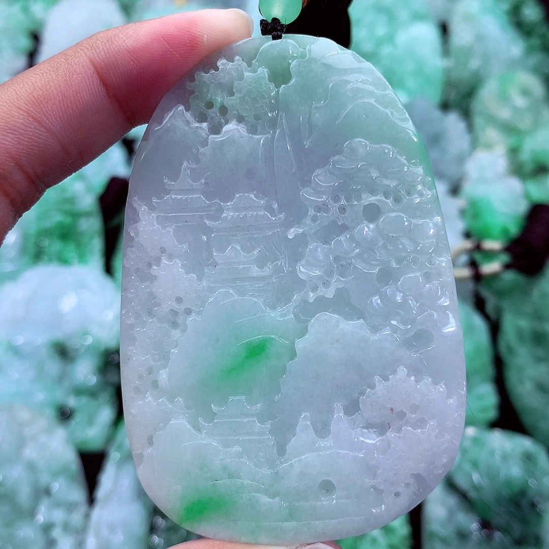 翡翠未镶嵌吊坠(不含链)