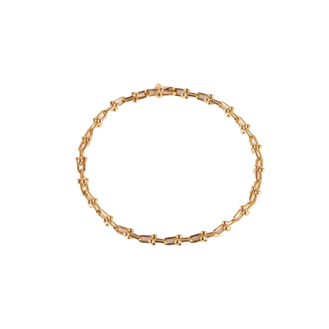 99新 Tiffany & Co./蒂芙尼 小花6枫 18K黄金 hardware 手链小号