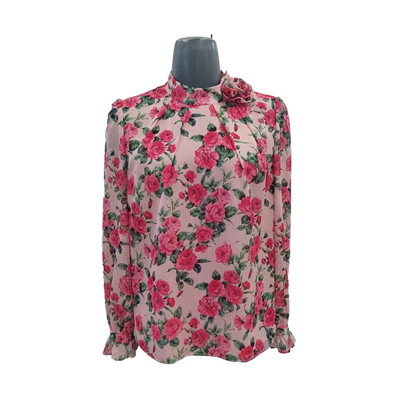 【清波严选】LIME/莱茵【梦遇花园】碎花设计感套头衫LMFC7AWPR002