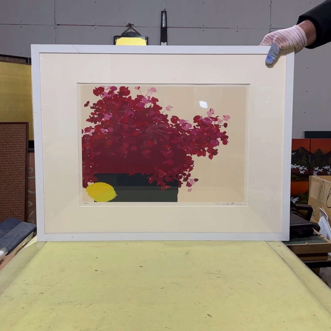 绘画赵**师屏风框画茶空间设计