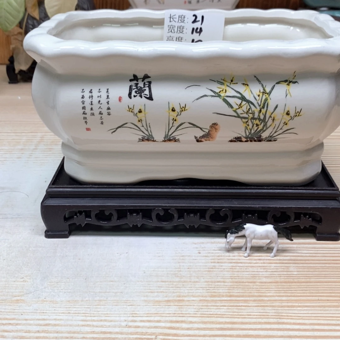 紫砂花盆陶瓷艺术花盆陶瓷