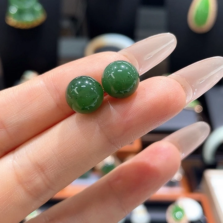 和田玉（碧玉）银S925镶嵌戒指