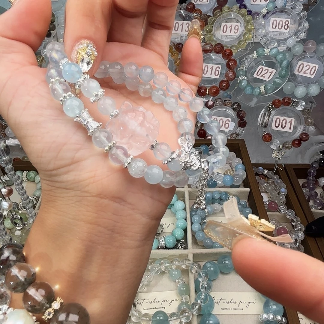 水晶银S925镶嵌手链89999