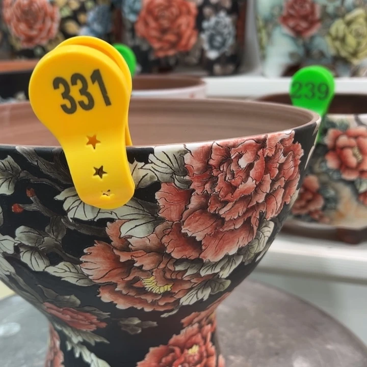 东***棟紫砂花盆水晶花盆331