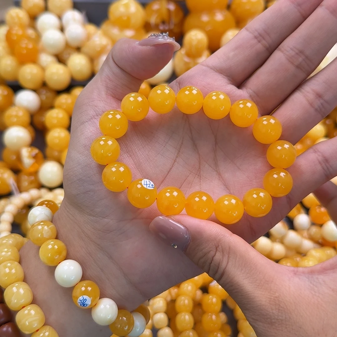 蜜蜡未镶嵌珠宝奇石同料13mm