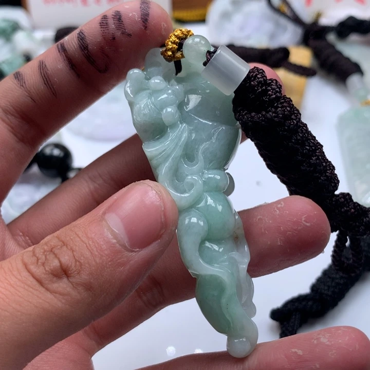 颈饰未镶嵌翡翠保真天然a货翡翠