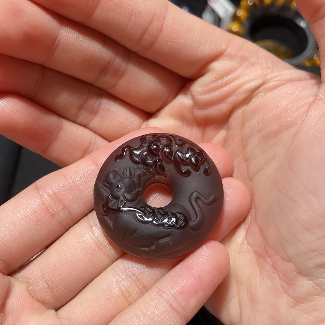 好***了黑曜岩未镶嵌吊坠(不含链)