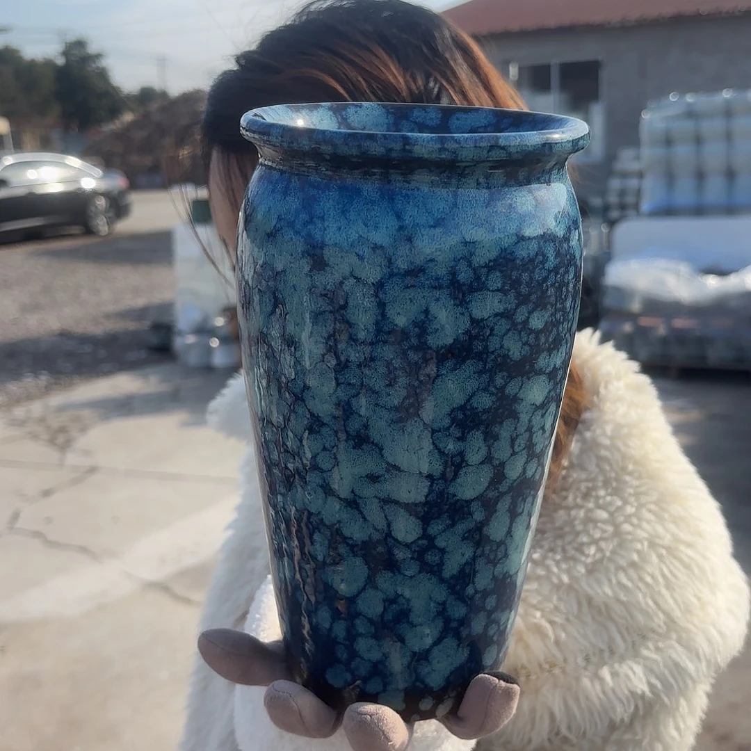 口径13高23一个蓝雪花