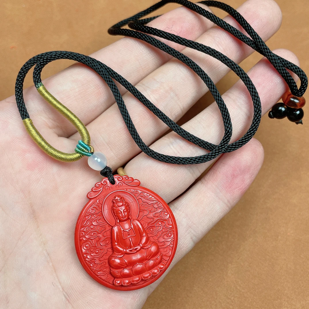 含辰砂工艺品红14-红砂宝瓶观音高端定制-