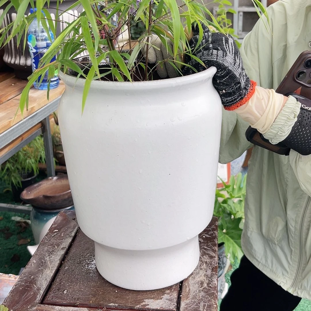 紫砂花盆王嫂花盆0609-582高30口20