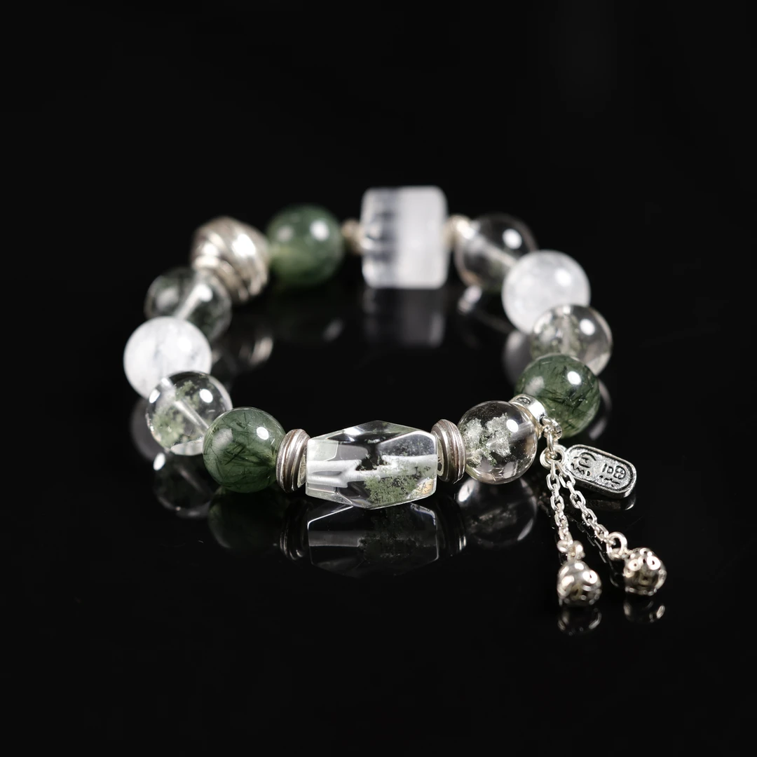 本真 | 一团和气 | 严选精品高段位水晶绿幽灵12mm+手串