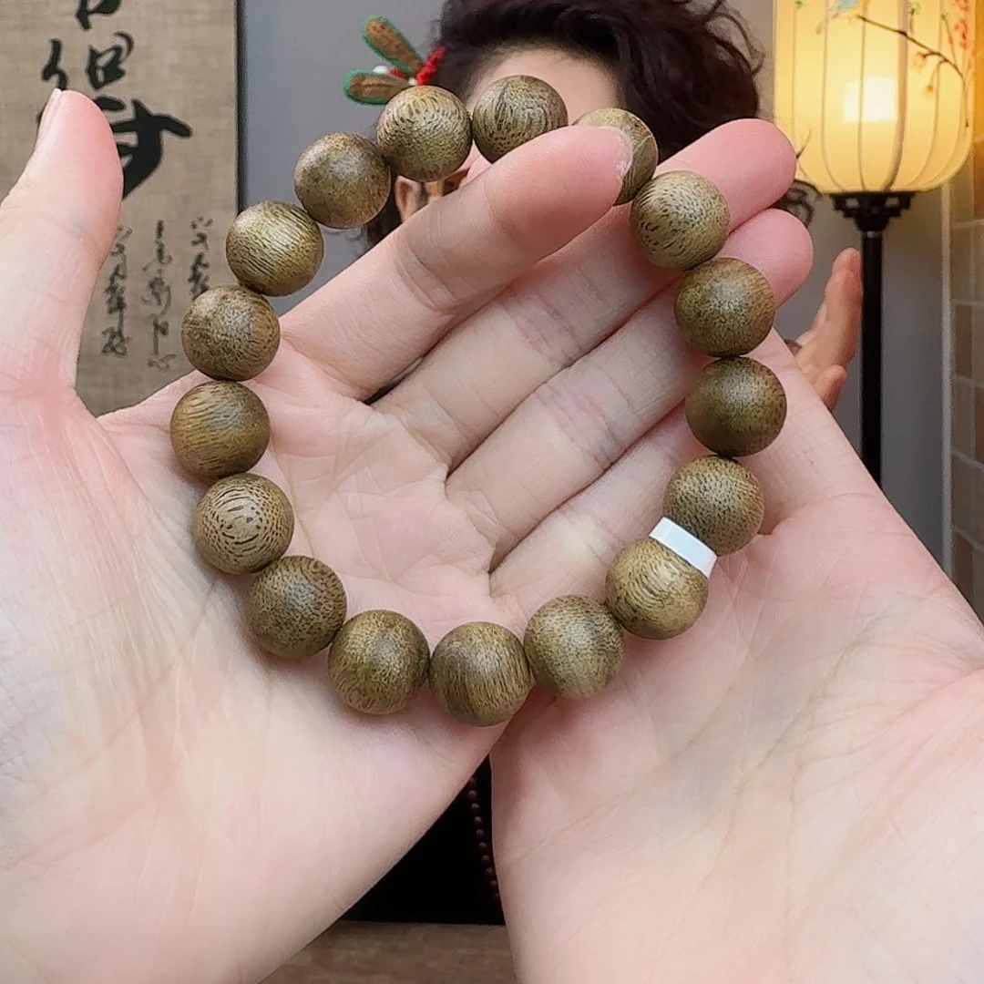 沉香手串海南沉香金沙叶1.3