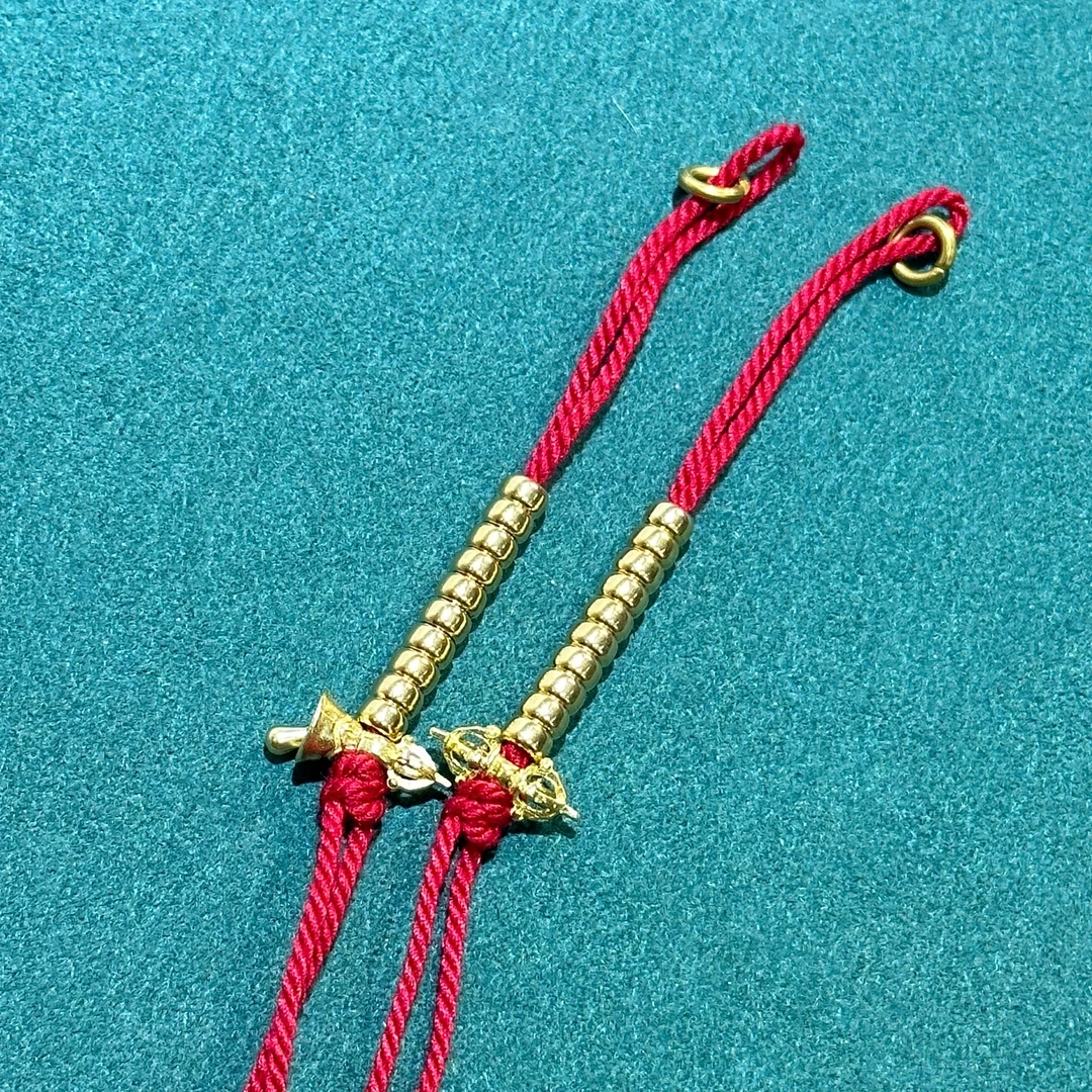 黄铜金g（铃•杵）计数器一对（拉萨开直发）