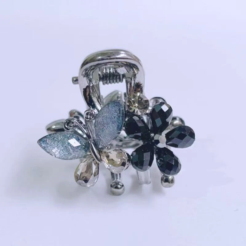 泛思精致水钻蝴蝶结抓夹小号鲨鱼夹刘海夹子网红顶夹半夹发卡头饰