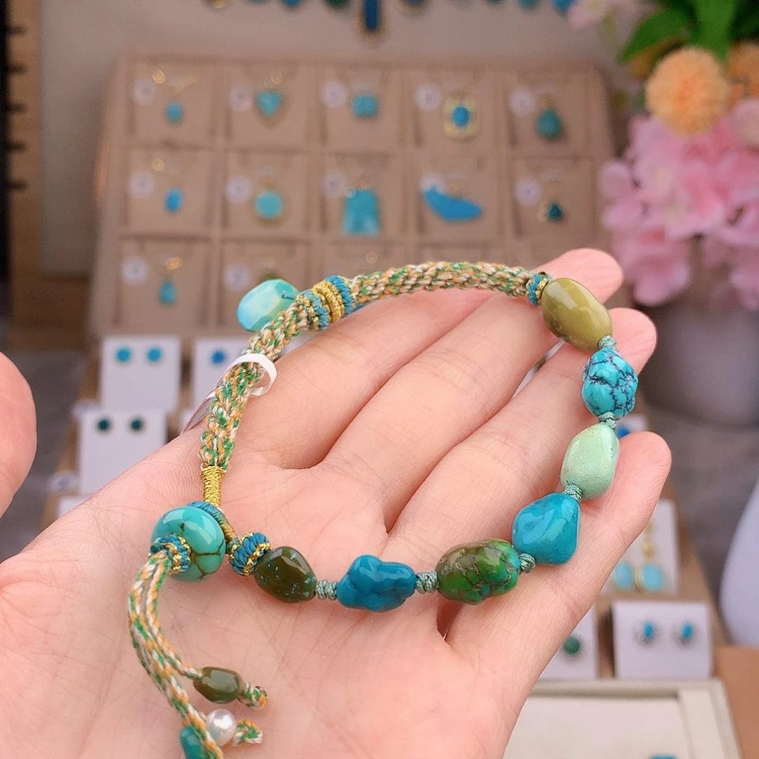 未镶嵌绿松石手链