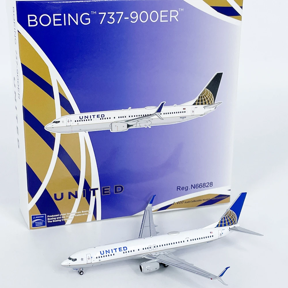 1:400美国联合航空B737-900ER客机N66828飞机模型合金收藏NG