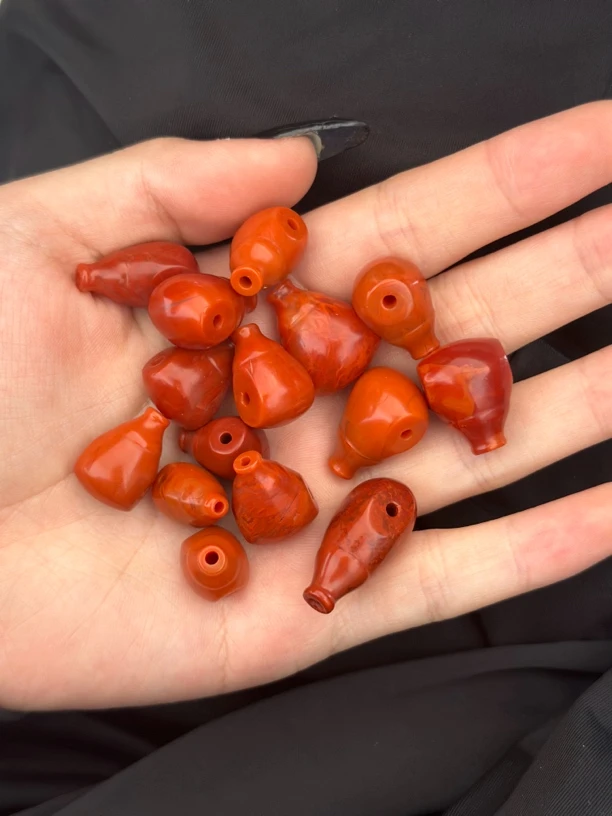 天然南红三通单颗（多样性发其一)