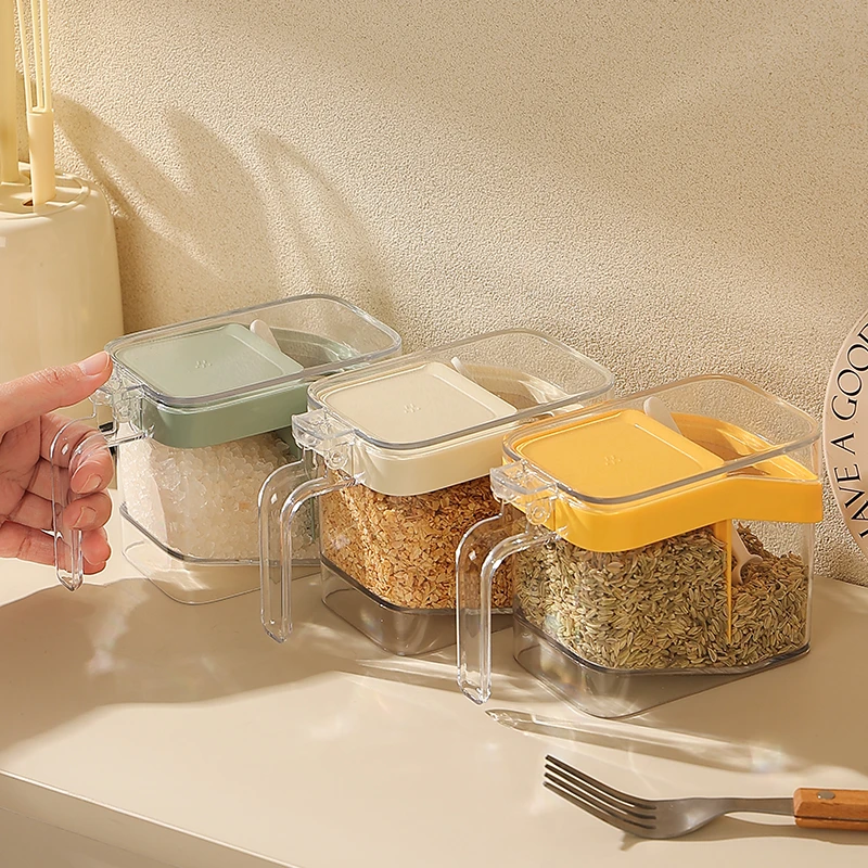 网红调料盒家用厨房高端新款味精盐调味罐收纳盒高颜值调料分装瓶