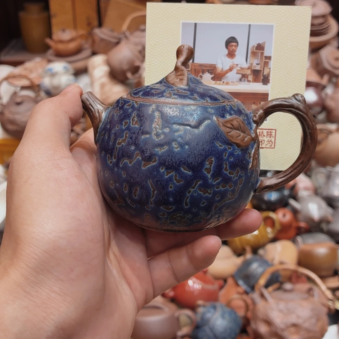 柴烧老岩泥高温茶器皿