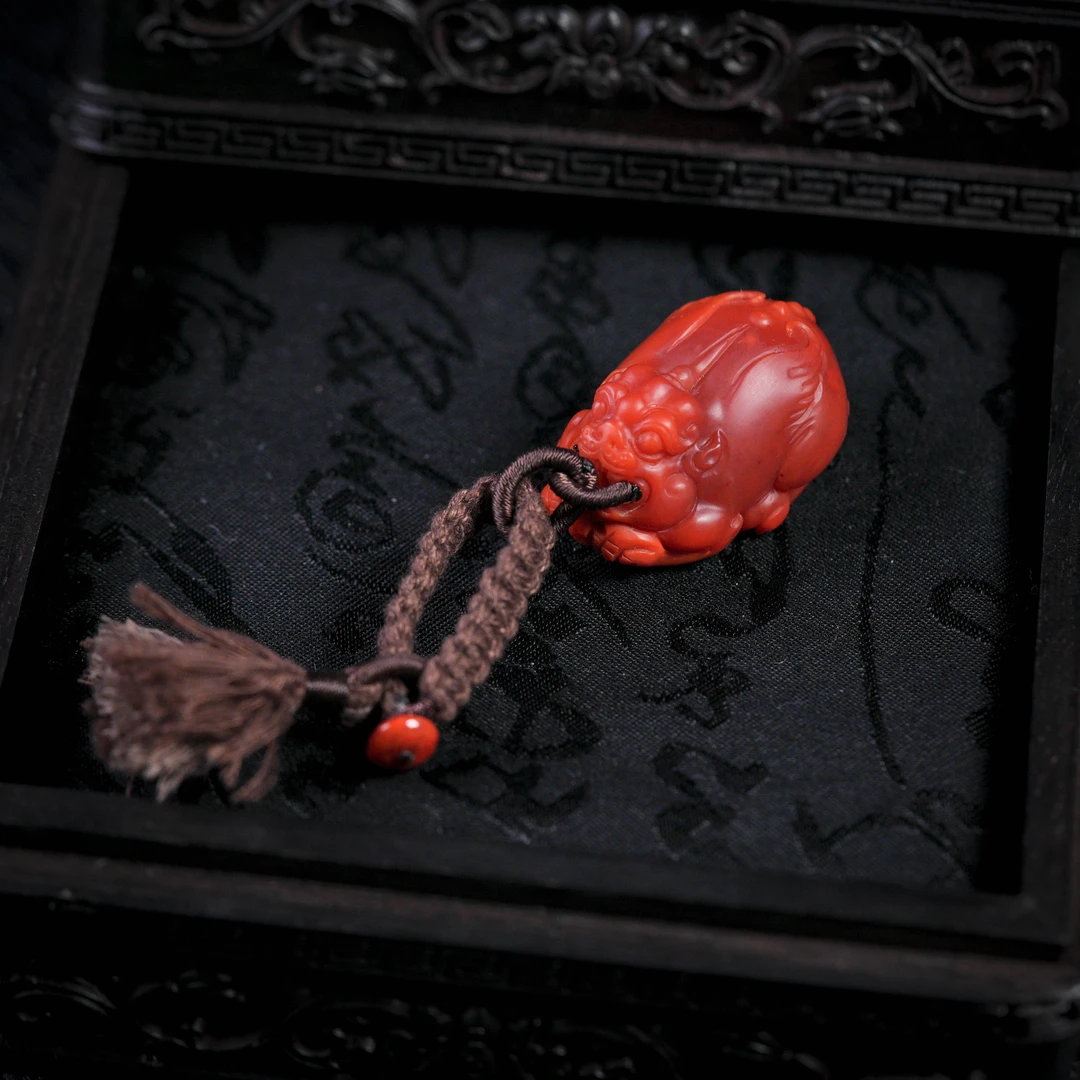 【诗蓉】锦禄·精品南红貔貅挂件AD2975尺寸约35*23*19