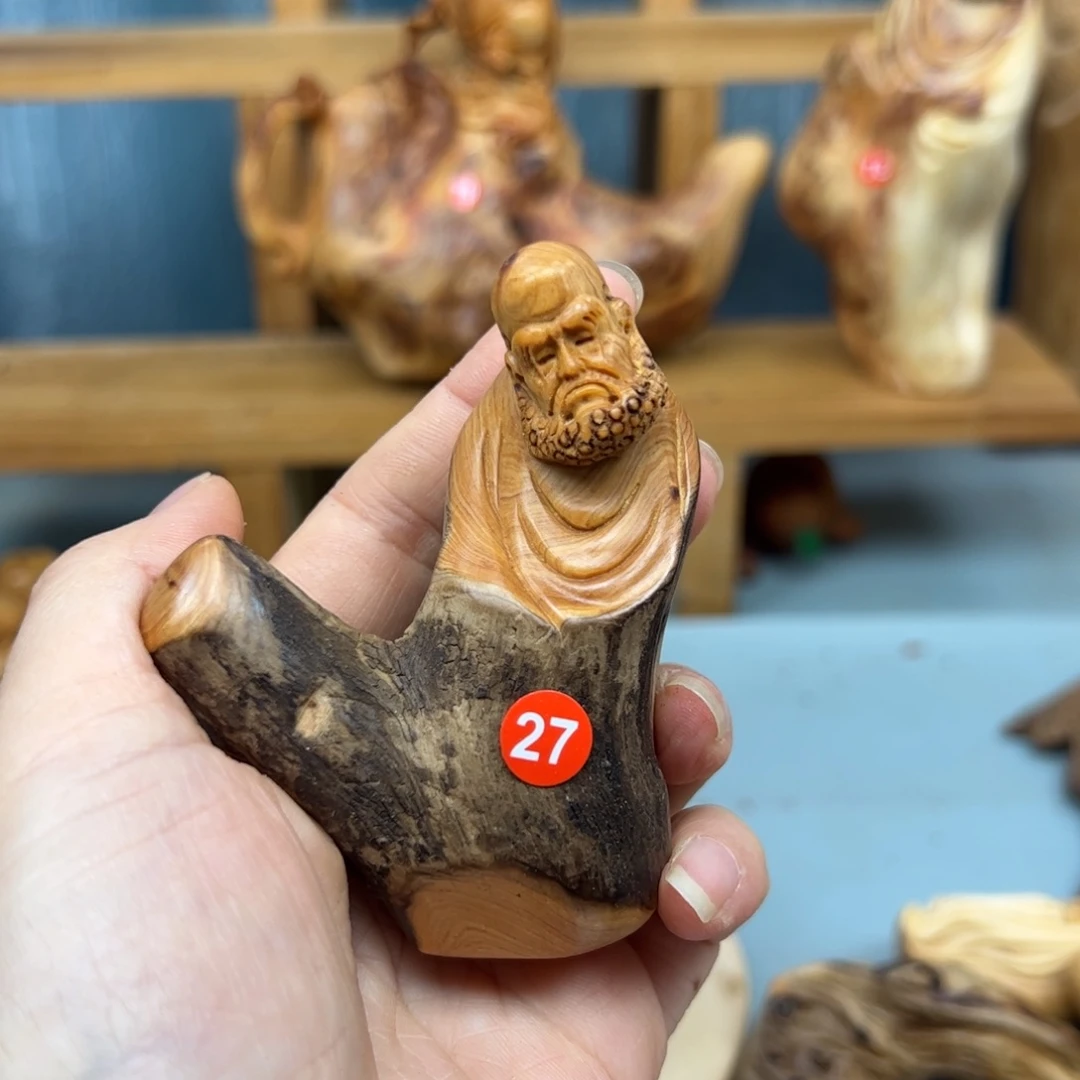 金***鹏木崖柏木摆件手把件