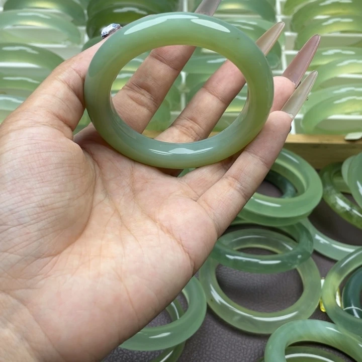 十****蛇纹石玉合金手镯