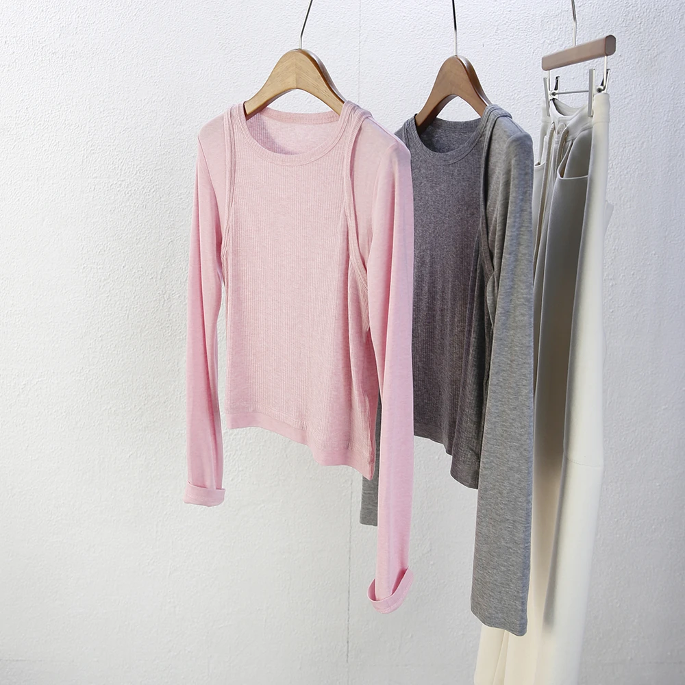 解构主义 莱赛尔 羊毛 弹力t恤