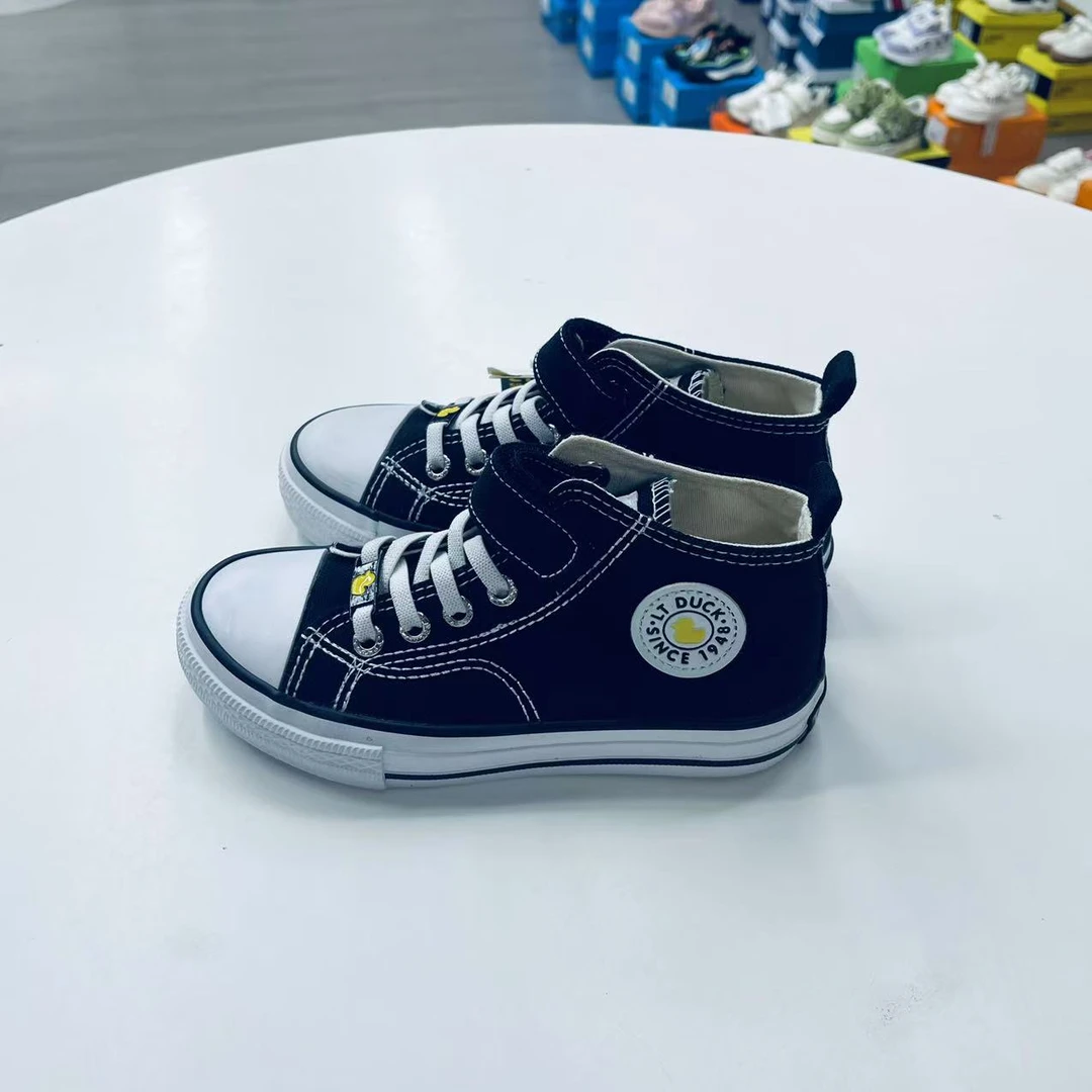 c1002儿童高帮帆布鞋女童鞋男童布鞋春季