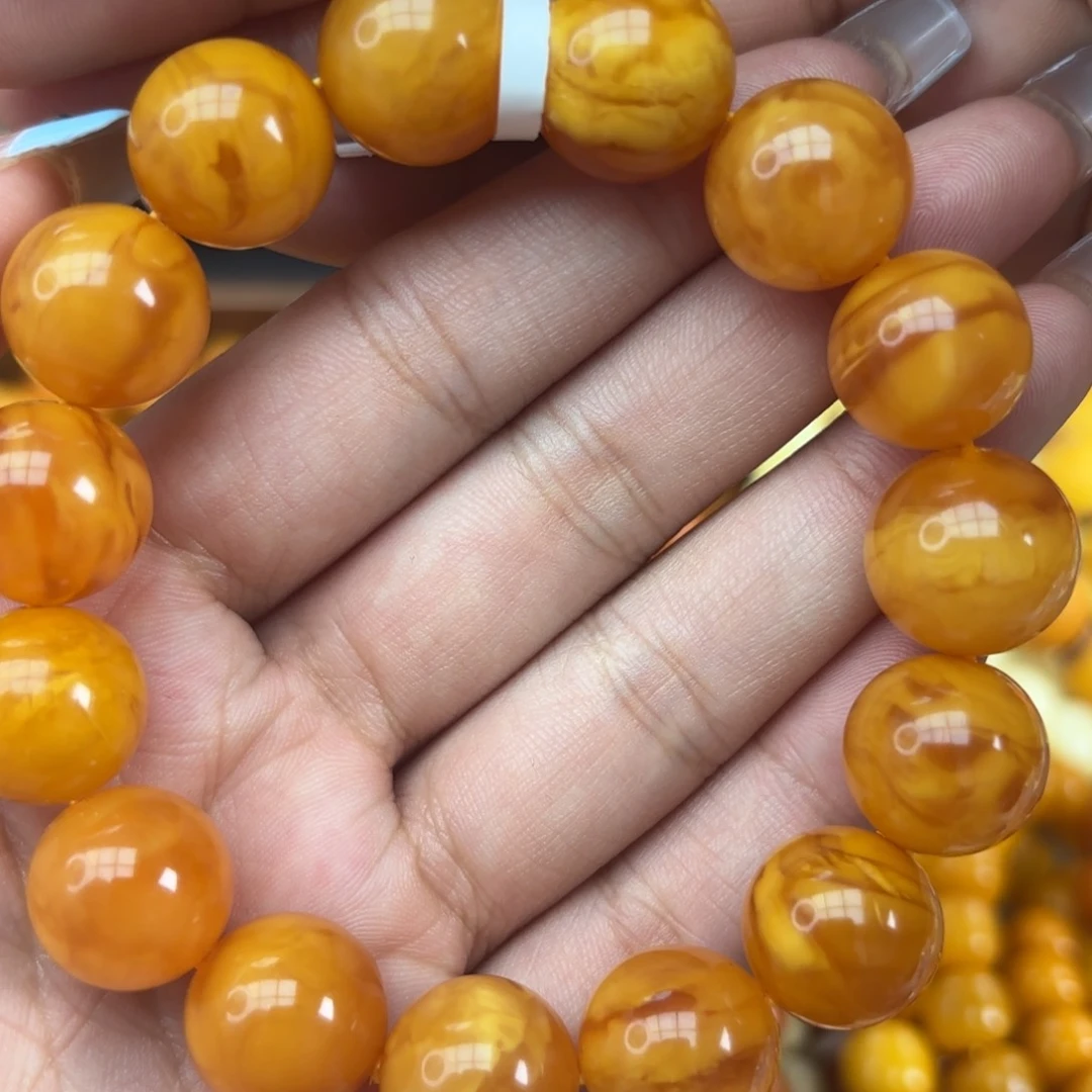 未镶嵌琥珀手链蜜蜡