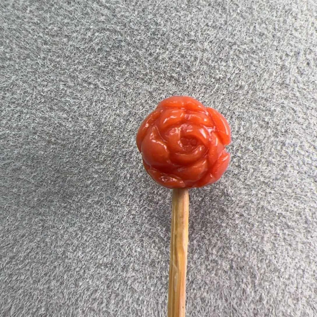 南红玛瑙（通孔花花9+）未镶嵌