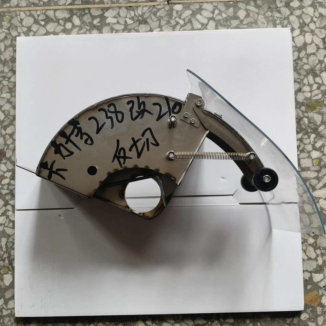 卡力博238无刷开槽机改210防水罩无刷开槽机改装防水罩不锈钢材质