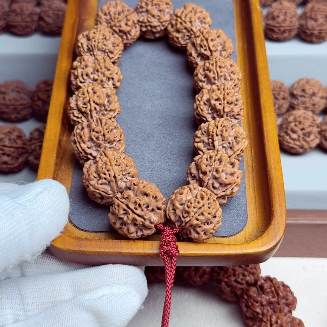 吊坠金刚菩提原生态安娜五星拉沟梅花超头订制22+姜黄