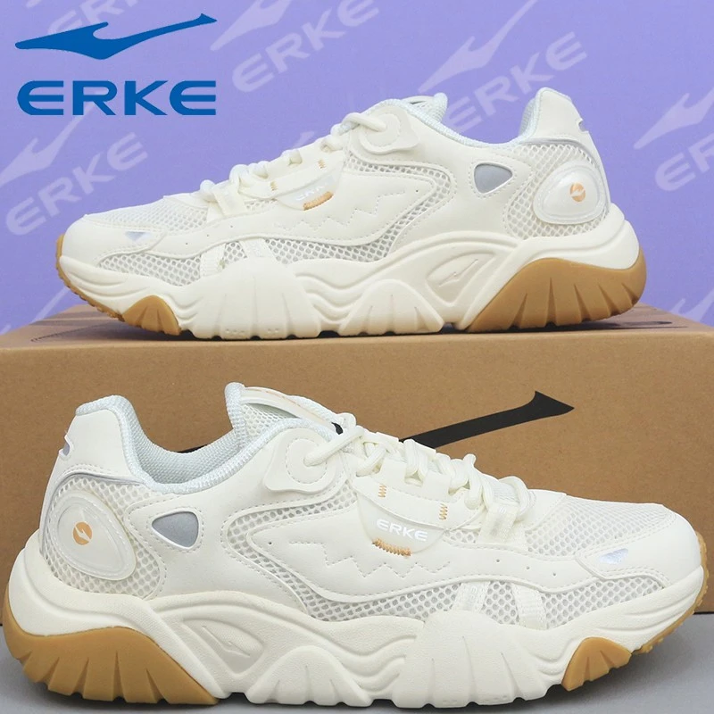 鸿星尔克网面时尚透气舒适轻便防滑百搭软底舒适减震网球鞋鞋子