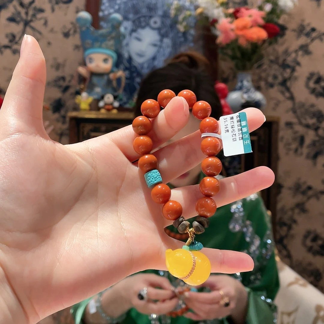 南红玛瑙手串未镶嵌