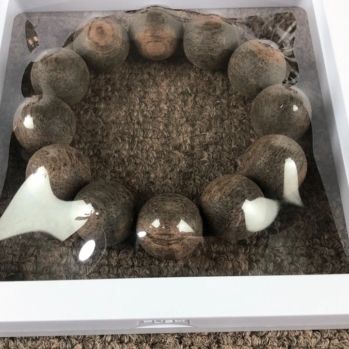 降真香手串/手链根部料莺歌绿奇楠2.0碳化料