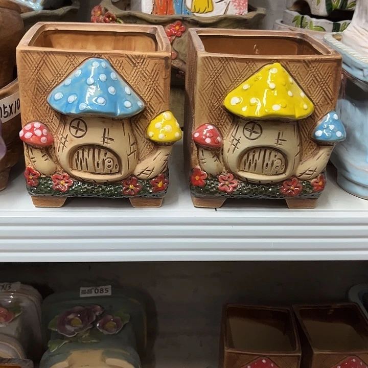 粗陶材质多肉花盆