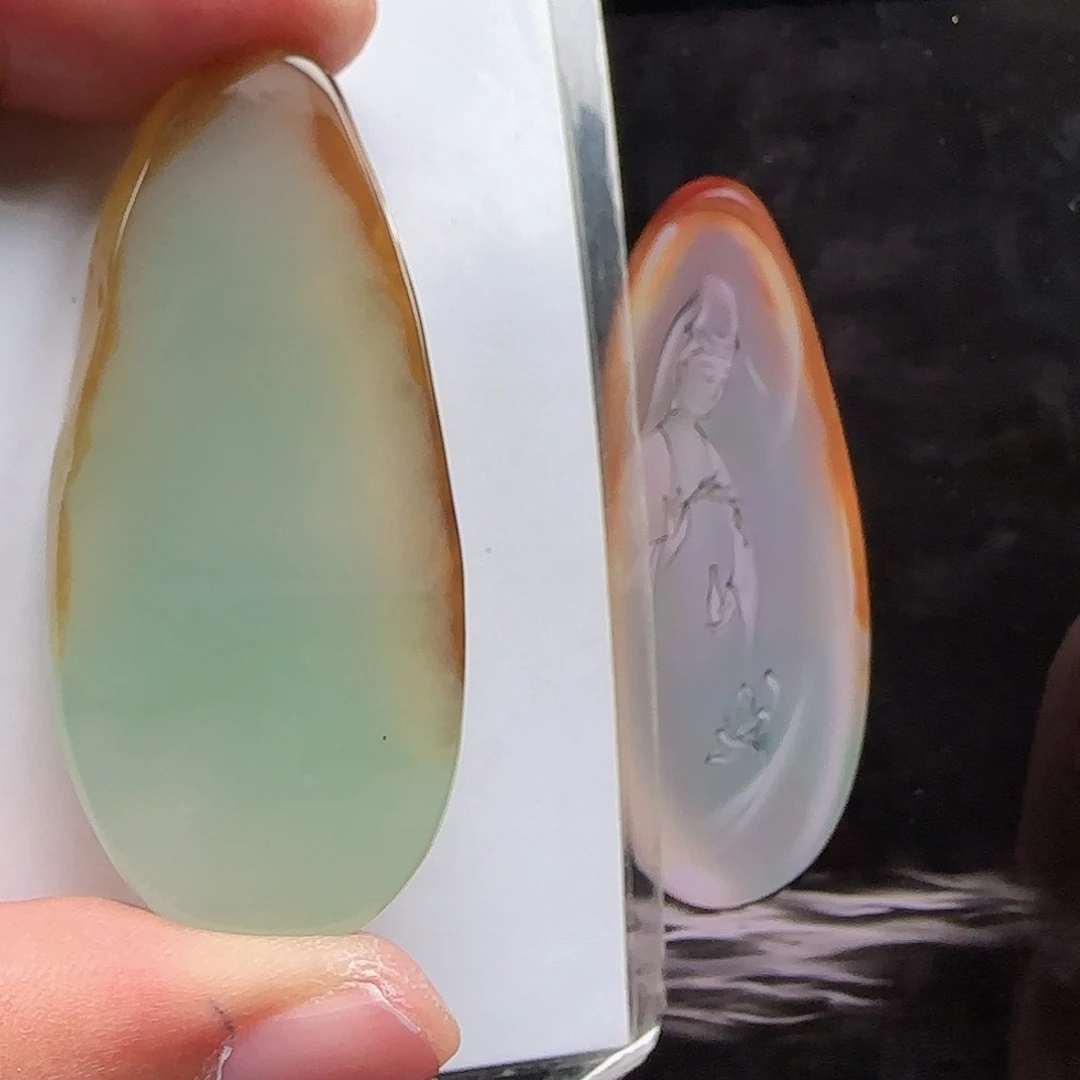 定制翡翠未镶嵌缅甸天然A货翡翠含老师工艺