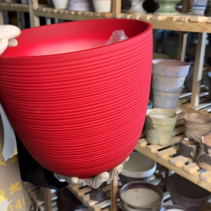 小***子陶瓷花盆桌面款盆器