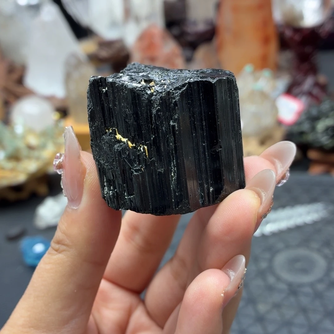 珠宝半成品水晶银S925镶嵌聪聪黑玺