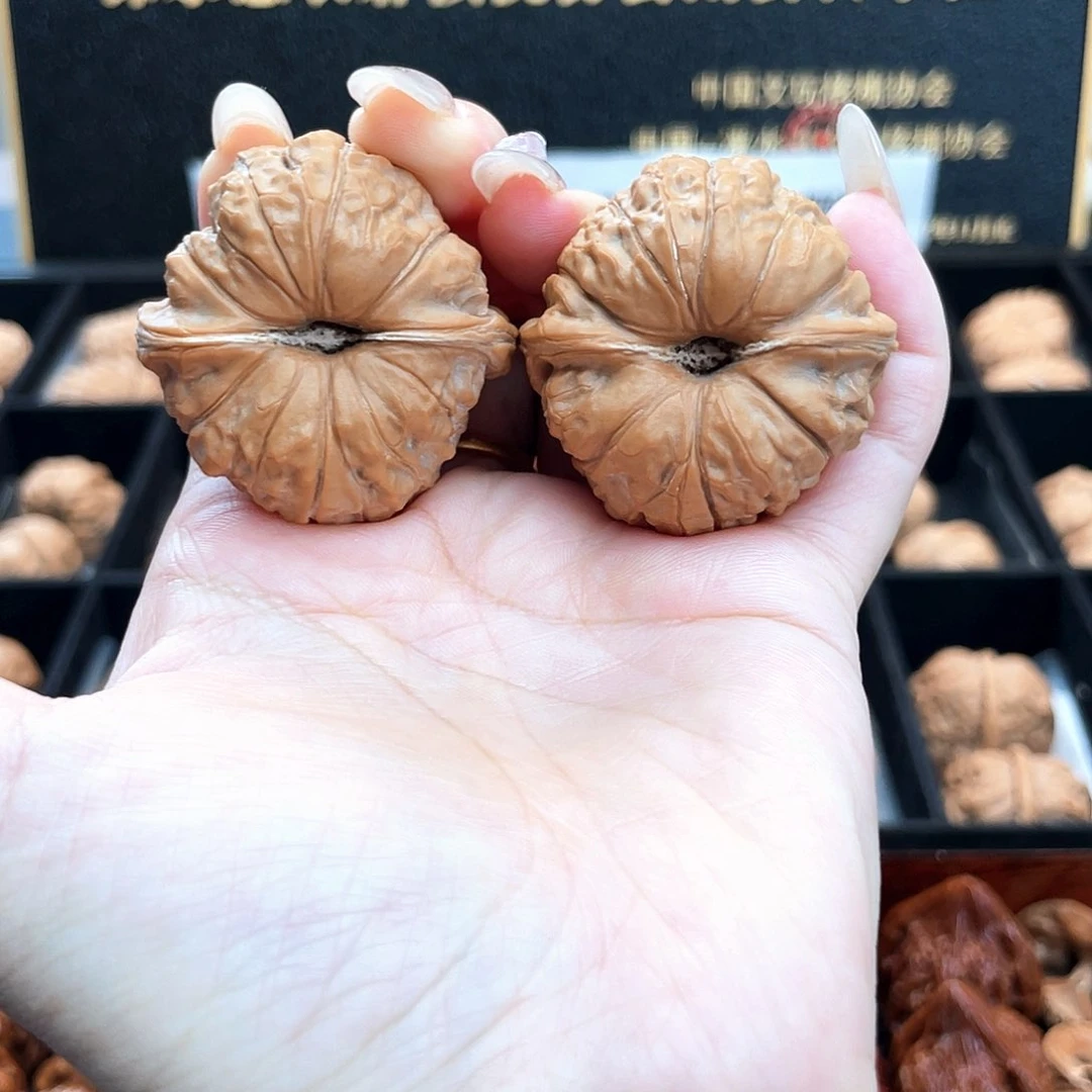 把件文玩核桃39南瓜全品近圆酒杯深凹底近正肩3905