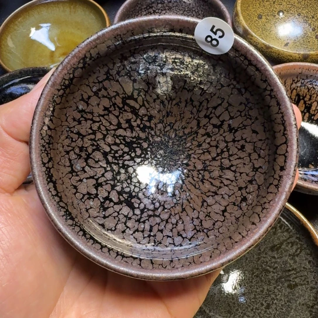 波***子摆件古时茶器建窑建盏85