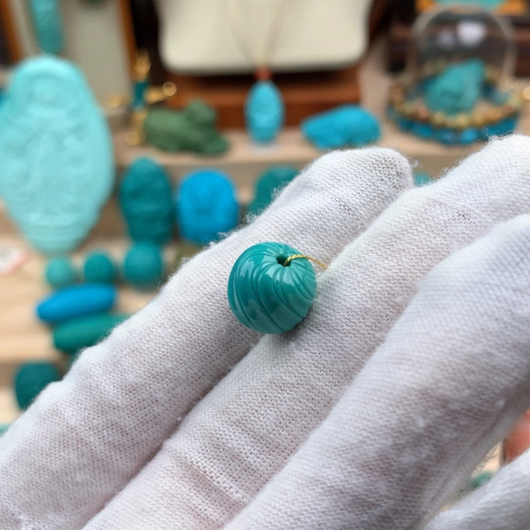 绿松石未镶嵌扭珠11.5