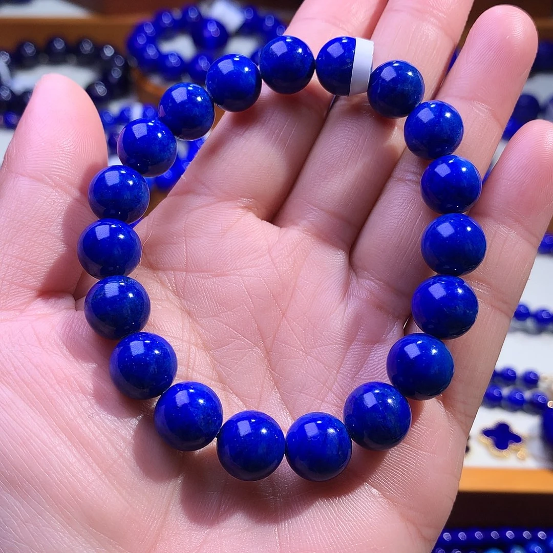 青金石未镶嵌手串9.8m特惠捡大漏艳蓝307